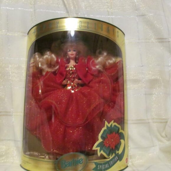 RARE! RARE! RECALL! SPECIAL EDITION - HAPPY HOLIDAY BARBIE. NEW ORIGINAL BOX - Picture 9 of 16